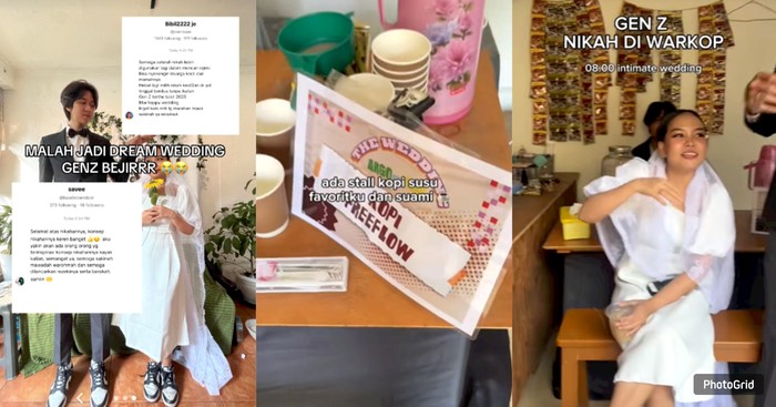 Kalcer Abis! Pasutri Gen Z Pilih Nikah Sederhana di Warkop