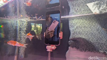 Sama seperti Oppo Reno 14 series, Oppo A6 Pro mendukung Underwater Mode untuk mengambil foto dan video di dalam air. Foto: Virgina Maulita Putri/detikINET
