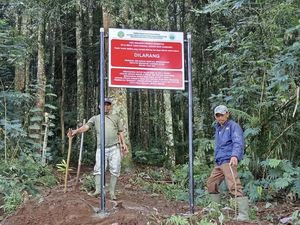 Viral Tanda Dilarang Masuk Kawasan TN di Jalur Curug Sudin Sukabumi, Ada Apa?