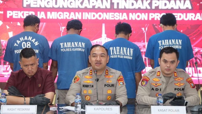 Polisi tangkap 4 pelaku penyelundupan PMI ilegal di Karimun.