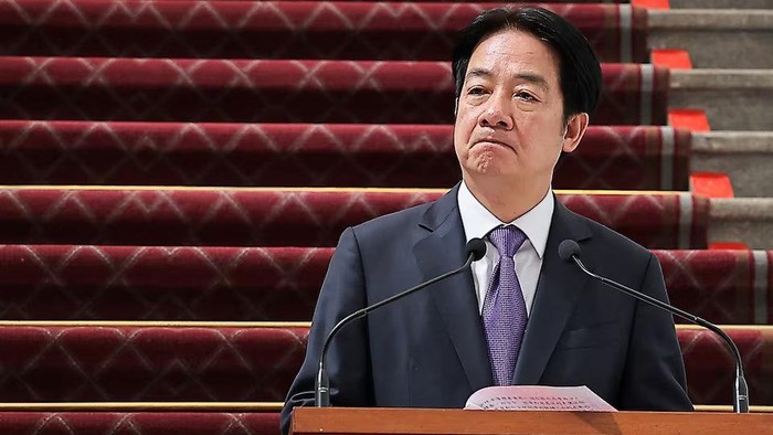 Taiwans President Lai Ching-te holds a press conference in Taipei, Taiwan February 14, 2025. REUTERS/Ann Wang Purchase Licensing Rights
