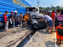 Rem Blong, Truk Tabrak 6 Kendaraan di Jalan Raya Sukabumi-Bogor