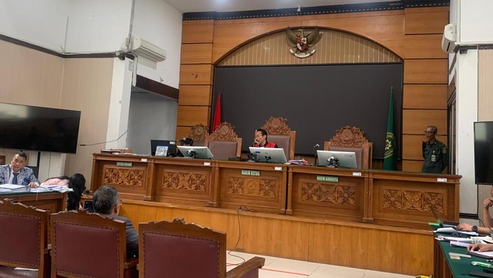 Sidang praperadilan Nadiem Makarim di PN Jaksel (Mulia/detikcom)