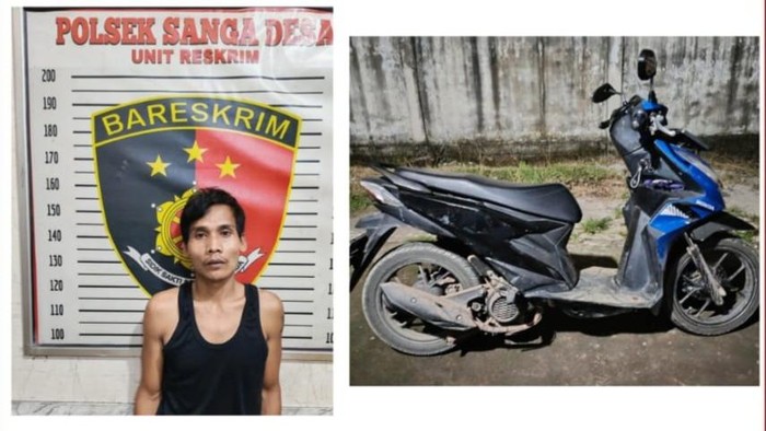 Tampang pelaku Hendri yang membegal 2 pegawai koperasi di Muba
