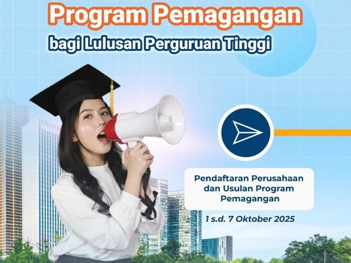 Poster Timeline Program Magang Kemnaker 2025 (Foto: Instagram Kemnaker)