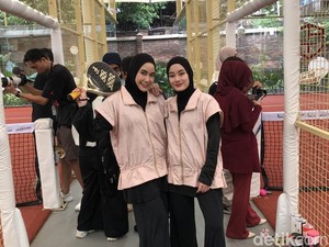 Fitri Tropica, Dinda Hauw, Sohwa Halilintar Ikut Turnamen Padel Dukung UMKM