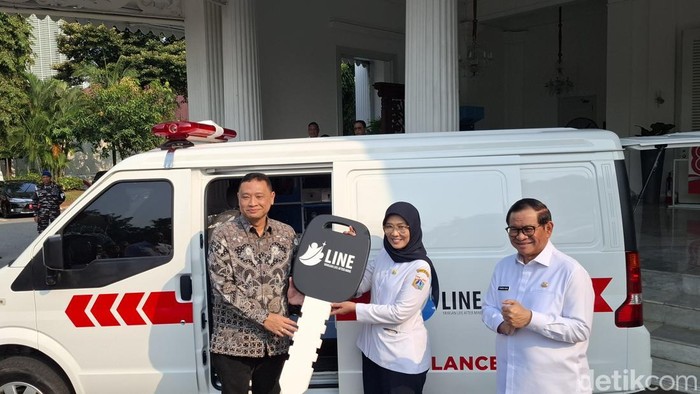 Ambulans listrik Pemprov DKI. (Brigitta/detikcom)