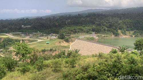 Penampakan Bendungan Meninting, Rabu (8/10/2025).