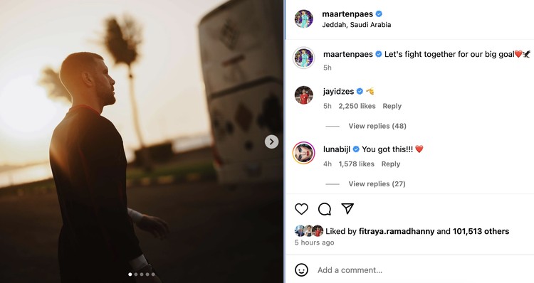 IG pemain timnas IG pemain timnas
