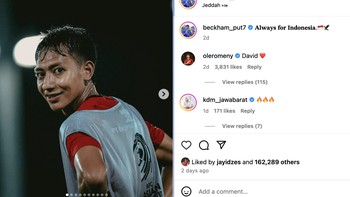 Selalu untuk Indonesia, tulis Beckham Putra. Foto: X.com