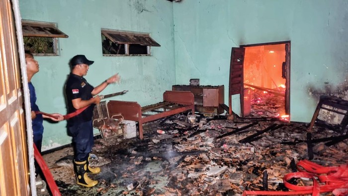 Kebakaran di Desa Nambak, Kecamatan Bungkal, Ponorogo