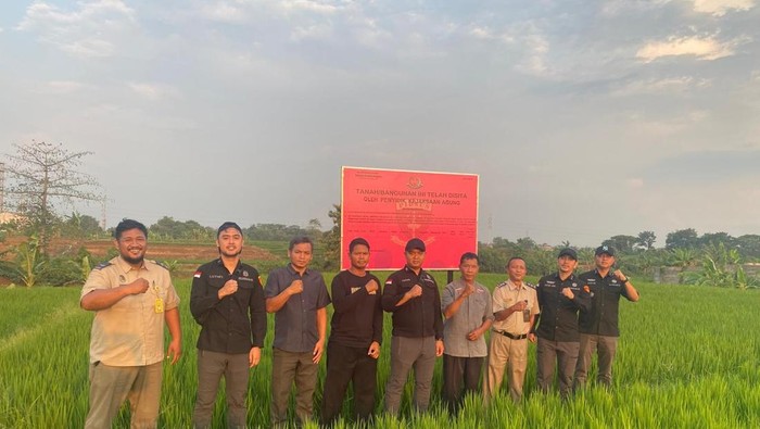 Kejagung menyita aset tanah dan bangunan di Karanganyar hingga Kota Surakarta. (Dok Kejagung).