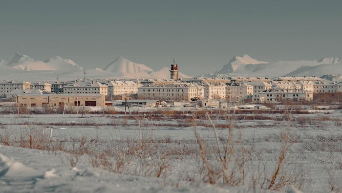 Kota Mati di Vorkuta, Rusia.