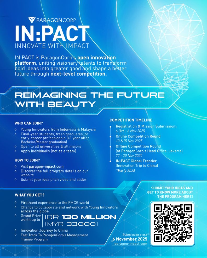 ParagonCorp Tantang Inovator Muda di IN:PACT 2025, Hadiah Total Rp 130 Juta