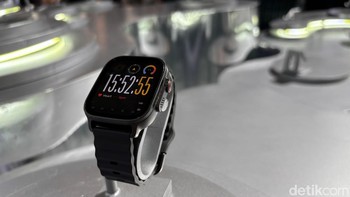 Bersamaan dengan peluncuran Realme 15 Series 5G, Realme resmi memperkenalkan Realme Watch 5. Foto: detikINET/ Rizqy Nur Amalia