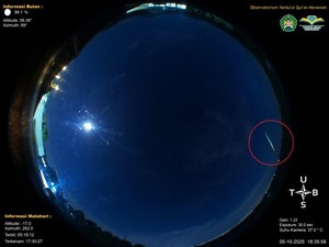 Meteor Hebohkan Tegal-Cirebon Terekam Kamera Observatorium di Kudus