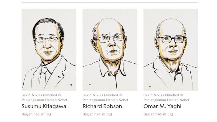 Peraih Hadiah Nobel Kimia 2025.