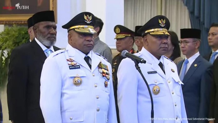 Prabowo lantik Matius dan Aryoko jadi Gubernur dan Wakil Gubernur Papua