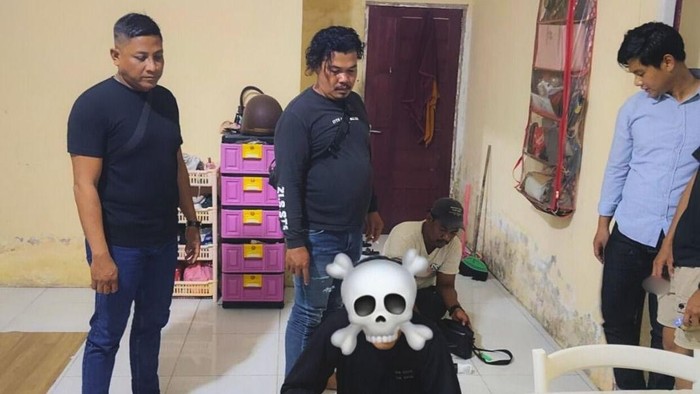 RB, pria di Kubu Raya yang buang anaknya, ditangkap polisi. Foto: Dok. Polres Kubu Raya