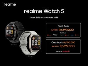 Realme Watch 5 Dirilis, Harganya Rp 600 Ribuan