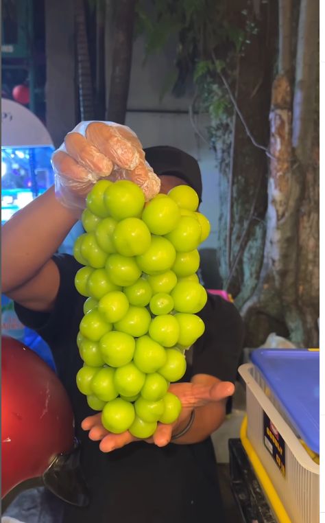 Viral Rujak Kaki Lima Isi Anggur Muscat.