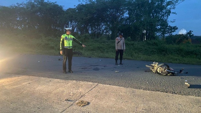 Satlantas Polres Muara Enim lakukan olah TKP usai kejadian