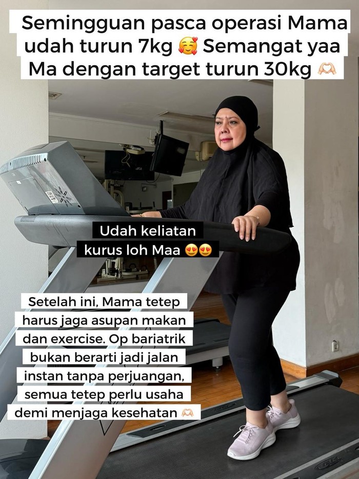 Tasya Kamila Kondisi ibunda Tasya Kamila setelah operasi bariatrik.