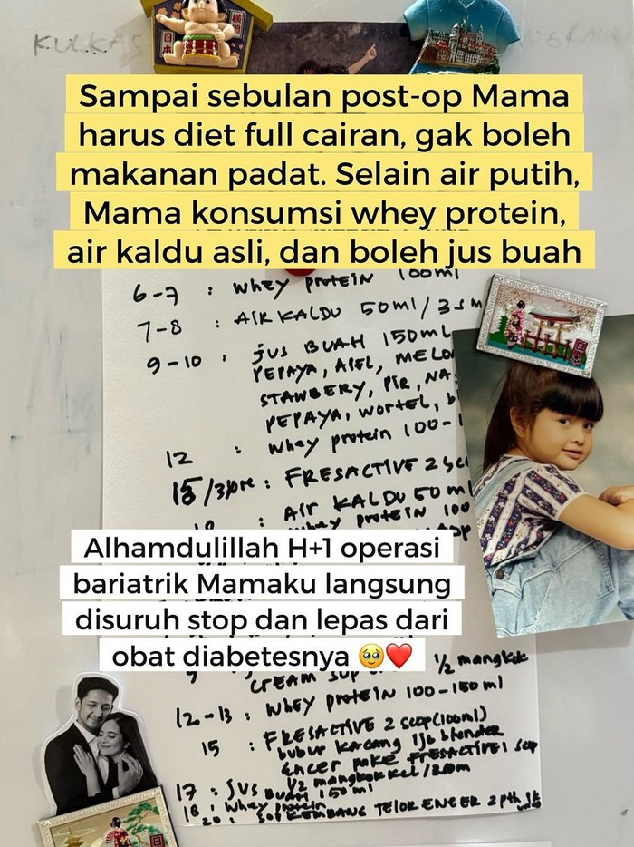 Kondisi ibunda Tasya Kamila setelah operasi bariatrik.