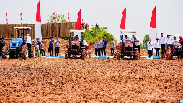 Wapres Pimpin Tanam Jagung Serentak