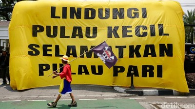 Warga Pulau Pari Gelar Aksi di KKP, Desak Pencabutan Izin Reklamasi