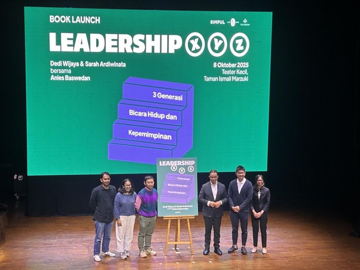 Anies dalam peluncuran buku di Taman Ismail Marzuki (Kadek/detikcom)