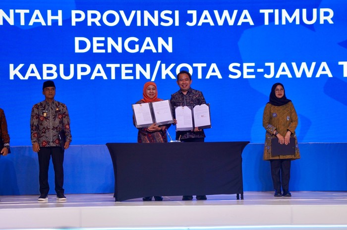 Bupati Jember Gus Fawait menandatanganai Nota Kesepakatan Restorative Justice Kesepakatan Bersama Pembangunan Daerah.