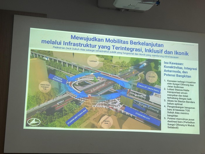 Desain jembantan cincin donat di Dukuh Atas oleh MRT Jakarta