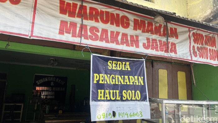 Rumah-rumah yang nantinya bakal disewakan sebagai penginapan jelang Haul Habib Ali di Pasar Kliwon, Solo, Kamis (9/10/2025).