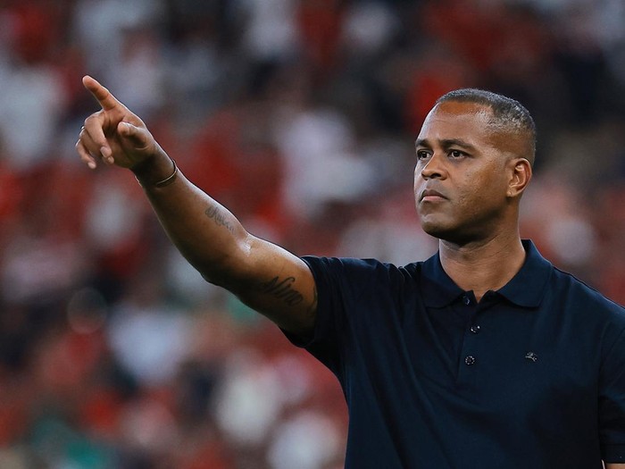 Soccer Football - FIFA World Cup - AFC Qualifiers - Group B - Indonesia v Saudi Arabia - King Abdullah Sports City, Jeddah, Saudi Arabia - October 8, 2025 Indonesia coach Patrick Kluivert reacts REUTERS/Stringer