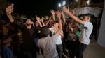 Potret Warga Palestina Rayakan Gencatan Senjata di Gaza