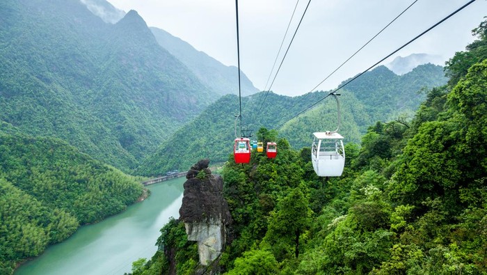 Kereta gantung di Jiangxi, China
