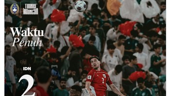 Skor 2-3 untuk kekalahan Timnas Indonesia. Foto: X.com