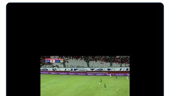 Akun ini mengenang saat Timnas Indonesia mengalahkan Arab Saudi yang sayangnya tak terulang. Foto: X.com