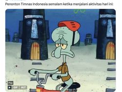 Meme Timnas Tersungkur Hadapi Arab Saudi, Sabar Ya!
