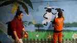 Mural Hijau Hiasi Tanah Abang Jakpus