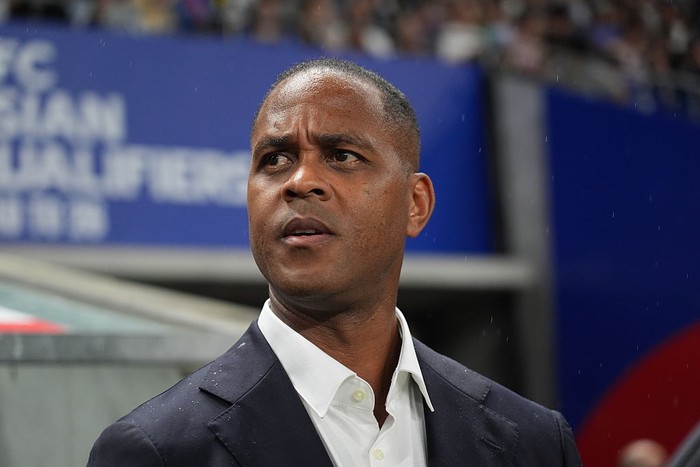 SUITA, JAPAN - JUNE 10: Indonesia head coach Patrick Kluivert looks on prior to the FIFA World Cup Asian Third Qualifier Group C match between Japan and Indonesia at Panasonic Stadium Suita on June 10, 2025 in Suita, Osaka, Japan. (Photo by Etsuo Hara/Getty Images)