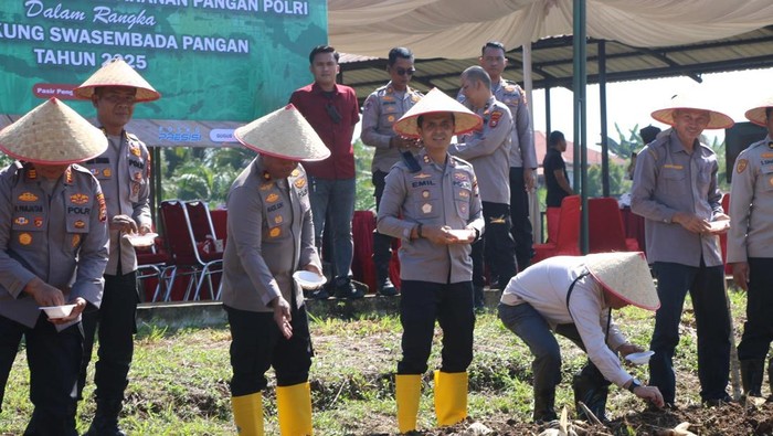 Polres Rohul melakukan penanaman jagung serentak kuartal IV tahun 2025, pada Rabu (8/10/2025) dalam rangka mendukung ketahanan pangan.