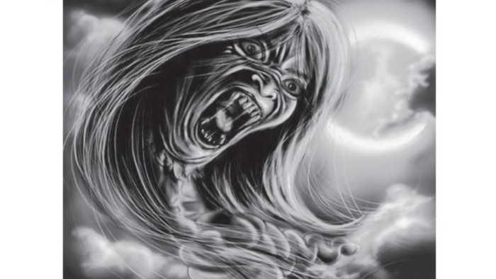 Potret ilustrasi kuyang. Foto: tangkapan layar buku Kumpulan Kisah Nyata Hantu di 13 Kota oleh Argo Wikanjati (2019)