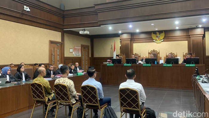 Sidang kasus korupsi tata kelola minyak mentah di Pengadilan Tipikor Jakarta (Mulia Budi/detikcom)