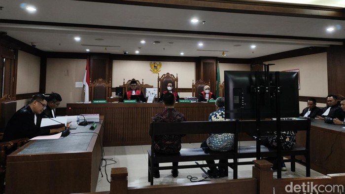 Sidang tuntutan kasus SPJ Fiktif di Pengadilan Tipikor Jakarta Pusat, Kamis (9/10/2025). (Mulia Budi/detikom)