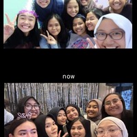Dari unggahan diketahui bahwa persahabatan yang terjalin antara Amanda dengan teman-temannya itu sudah 10 tahun lebih. Mereka bahkan me-recreate foto kebersamaannya saat ini dan 10 tahun yang lalu. Foto: Instagram
