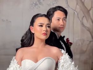 8 Potret Amanda Manopo di Resepsi Pernikahan, Anggun dan Glamor Bak Putri