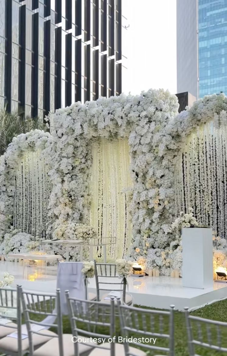 Dekorasi pernikahan Amanda Manopo