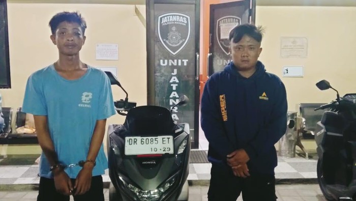 Dua penjambret di di Jalan Majapahit, Kota Mataram ditangkap Satreskrim Polresta Mataram, Kamis (9/10/2025).
